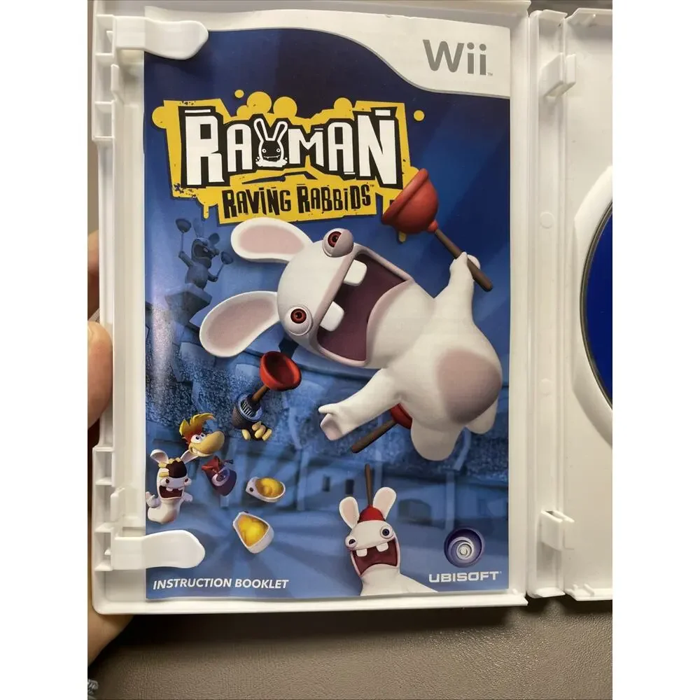 Rayman Raving‎ Rabbids - Nintendo Wii - Complete w/ Manual - Tested -